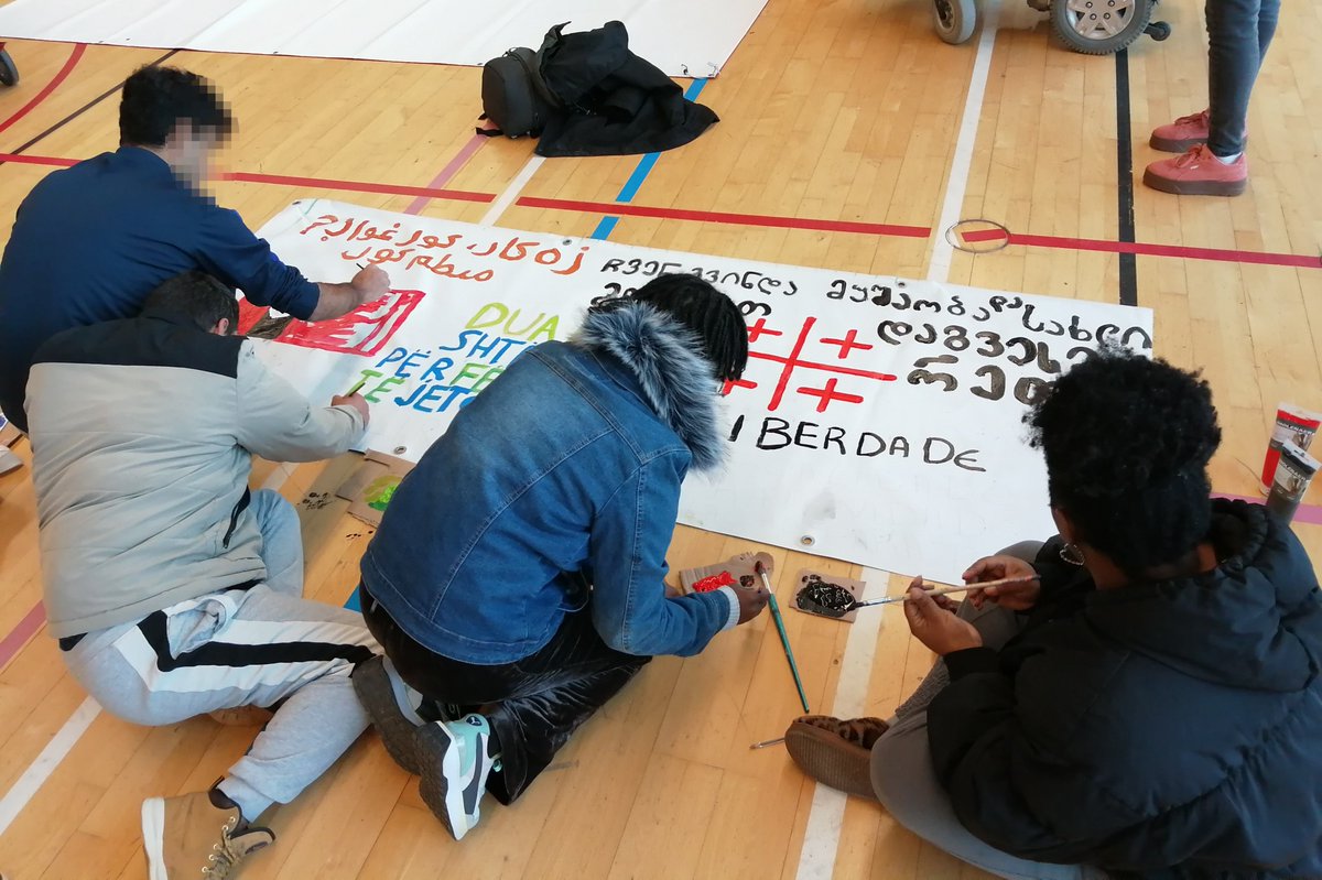 Interorganisation rennaise de soutien aux exiléEs tweet media