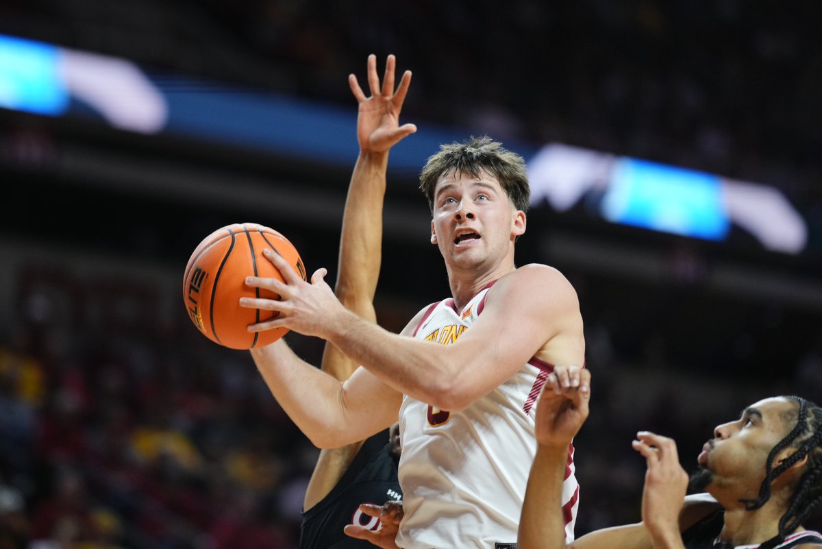 CycloneMBB's tweet photo. Back-to-Back games in Double Figures for Nate Heise.

#Cyclones | #C5C | @heiseman_1 https://t.co/rK2PA6YzEo