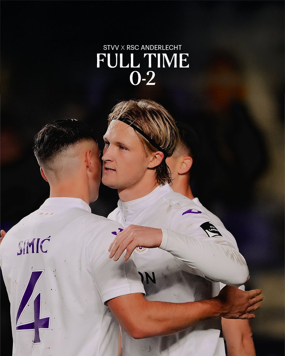rscanderlecht's tweet photo. ⁠Sporting wint op Stayen. 🟣⚪️ #STVAND https://t.co/9F91DgWuav