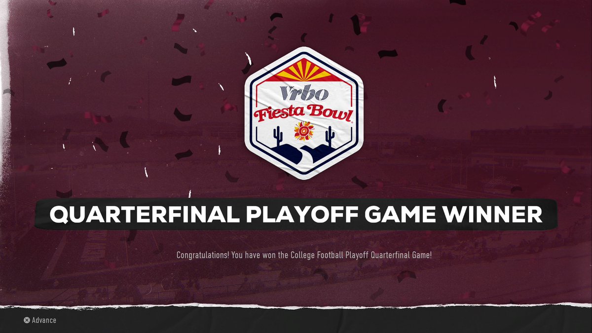 CoachHawkTuah's tweet photo. ITS A PARTY

Aggies win the Fiesta Bowl over the Bulldogs! We’re moving on to the Semifinals! To take on @CoachGurth in the Sugar Bowl! We need a big crowd let keep it going… FINISH STRONG

NMSU- 34

DAWGS- the second perfect number 

#AggieUp https://t.co/EUubJLfAbq