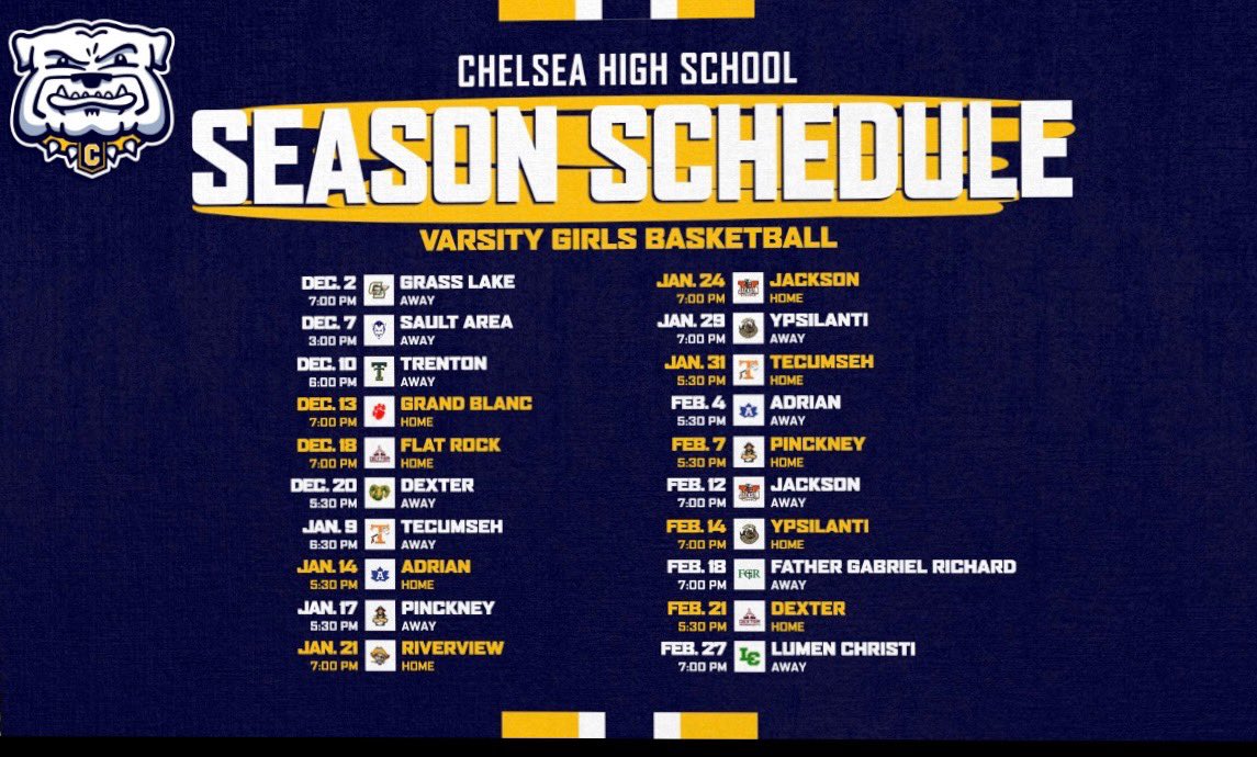 Winter schedule 2025