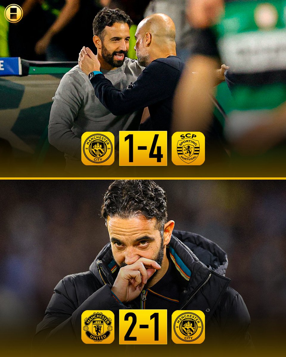 kooora's tweet photo. أموريم لقن جوارديولا درسا مرعبا في دوري الأبطال مع لشبونة🔥🔥

وقيل حينها أن جوارديولا سيدمره في مباراة ديربي مانشستر.. لكن أموريم لم يرحمه ولقنه درس أخر لا يصدق😱 https://t.co/QgiJYhD1HH