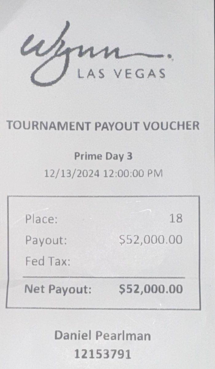 DaPearl's tweet image. Dream fell just short.. 17 spots short of winning $1.2M to be exact 😊

I ran out of “luck” (which means I went card dead and made several bad plays.. 😂 ) 

Bittersweet.. 

I am grateful to all who sent me nice comments and wishes - much love!