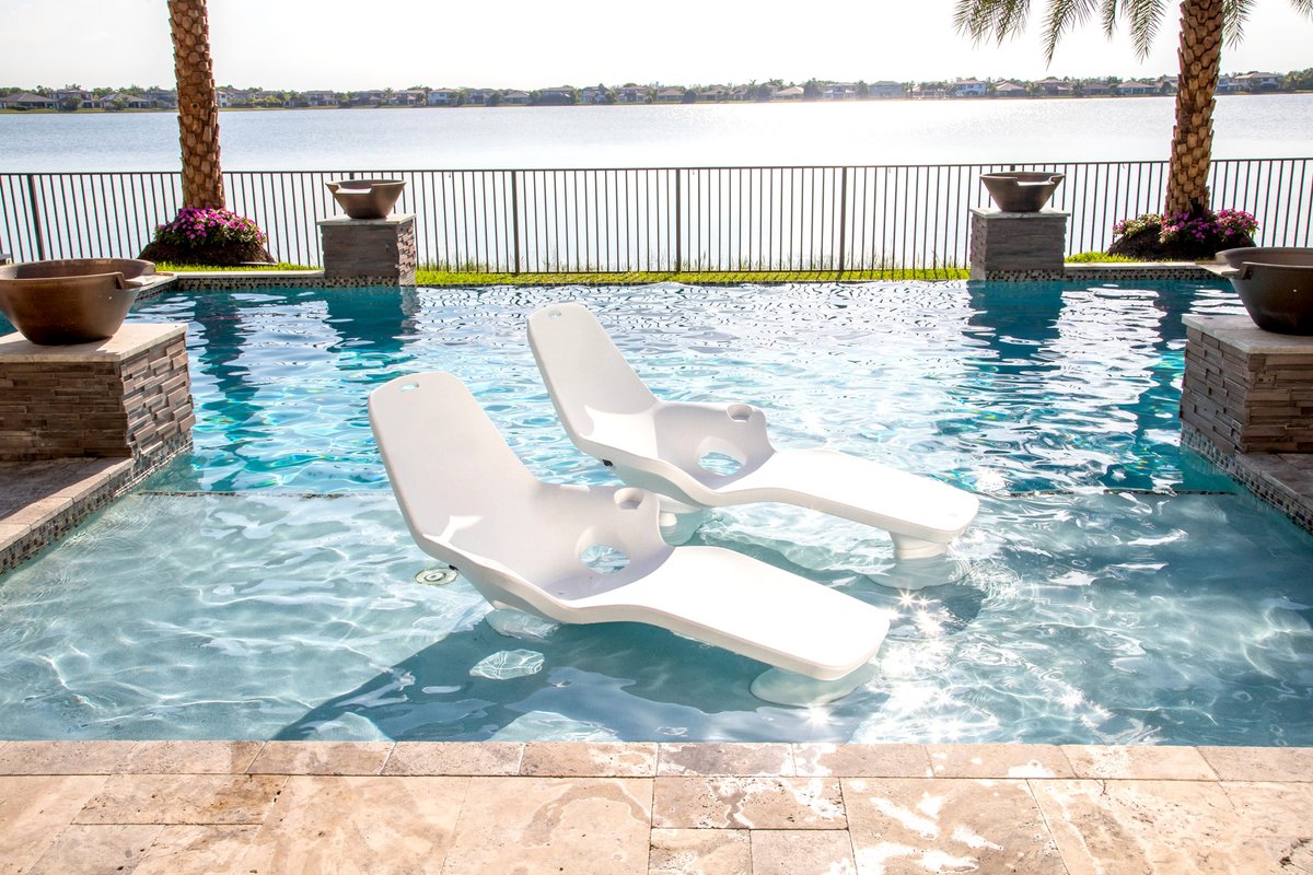 Relax and soak up the sun in style with our In-Pool series loungers! This collection is suitable for use in both chlorinated and saltwater pools. 

Check out the In-Pool series here: homecrest.com/in-pool-series