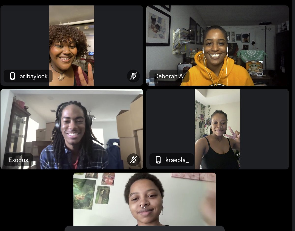 blkwmnanimator's tweet photo. We had fun at our Q&amp;A today on the Black Visionary Vanguard Discord!! If you're a Black person studying animation in college right now, come join us!! Join here: https://t.co/4EzJe2CnWe. Please share with a Black animation student you know!! #animation https://t.co/eT6KNGi4iH