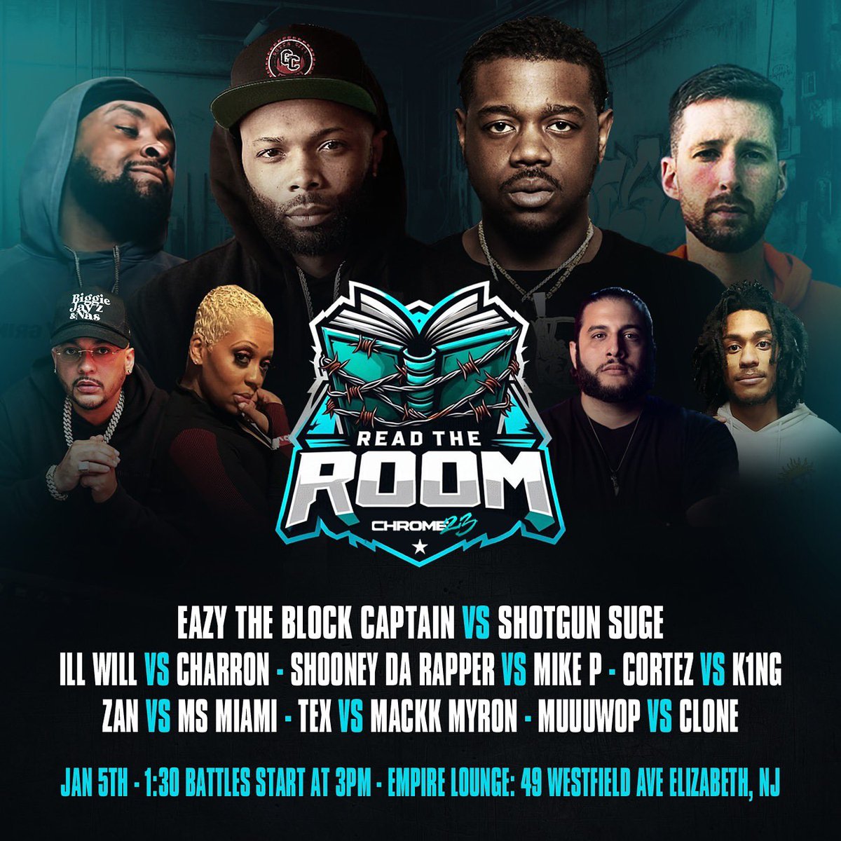 EazyTBCupdates's tweet photo. LIVE 🚨 BATTLES on #THETRENCHESNETWORK - WHO DON'T BELONG HERE https://t.co/BUWCqXnKhF… via @YouTube @Eazyblockcapt 

Reminder to get your tickets 🎟️ &amp; PPV for “Read The Room” at https://t.co/LbpkFYuwIz https://t.co/8HwJwLUzUR