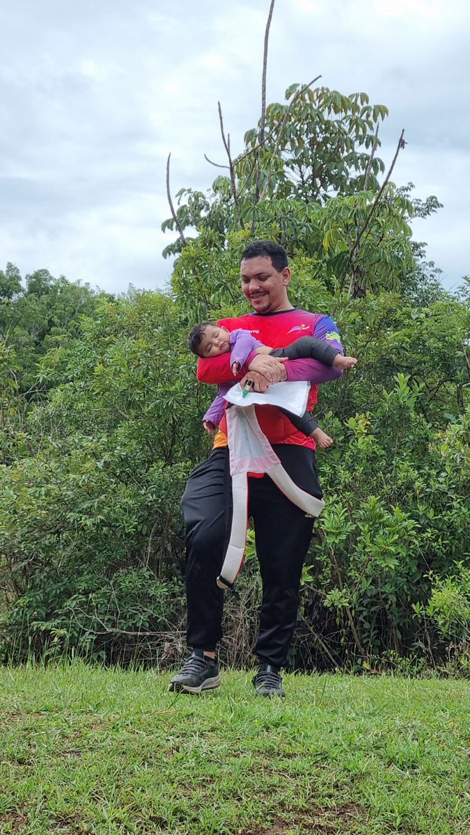 Meu desafio foi correr, orientar, olhar o mapa, tudo com minha filha... #orientaçao #coabom #orientaçaocombussola