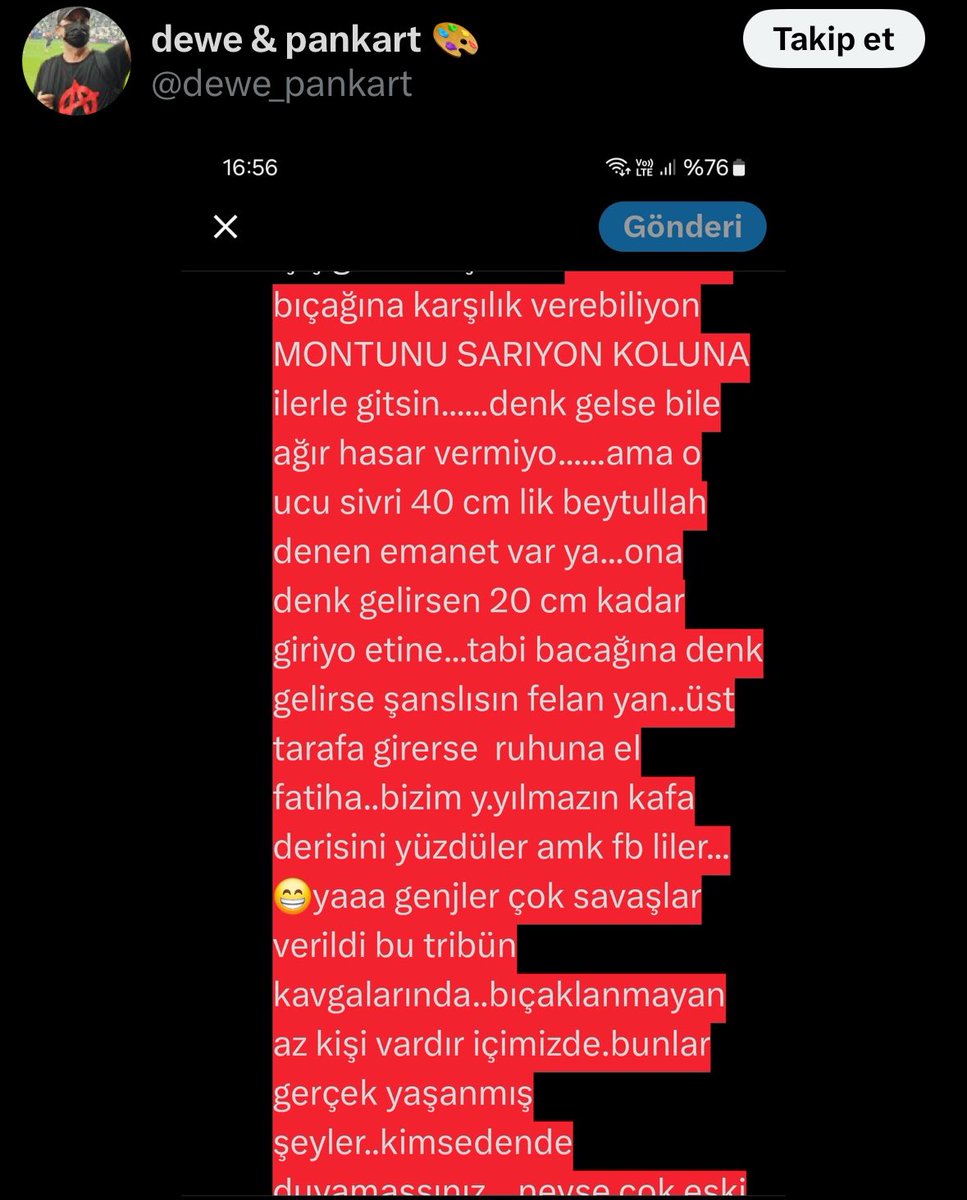 kahrolsun dertsiz tasasız hayatlar, yaşasın ruh hastası Fenerbahçeliler...