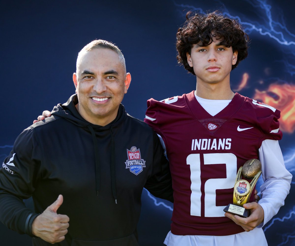 Ysleta HS Athletics (@ysletasports) on Twitter photo 🎯🏈 Congratulations to our QB1 Rodrigo Martinez on winning 🏆 the Bullseye • Accuracy category at the 2024 <a href="/915Showcase/">Greater EP Football Showcase</a> QB Challenge 12.14.24 @ R.R. Jones Stadium! Way to represent the Reservation Rigo! #BowUp🏹
📸 #jberlanga | <a href="/bridget_arm/">Bridget Armendariz</a> | <a href="/prep1usa/">PREP1</a>
#QBChallenge #YsletaHS 🎯🏈 Congratulations to our QB1 Rodrigo Martinez on winning 🏆 the Bullseye • Accuracy category at the 2024 <a href="/915Showcase/">Greater EP Football Showcase</a> QB Challenge 12.14.24 @ R.R. Jones Stadium! Way to represent the Reservation Rigo! #BowUp🏹
📸 #jberlanga | <a href="/bridget_arm/">Bridget Armendariz</a> | <a href="/prep1usa/">PREP1</a>
#QBChallenge #YsletaHS