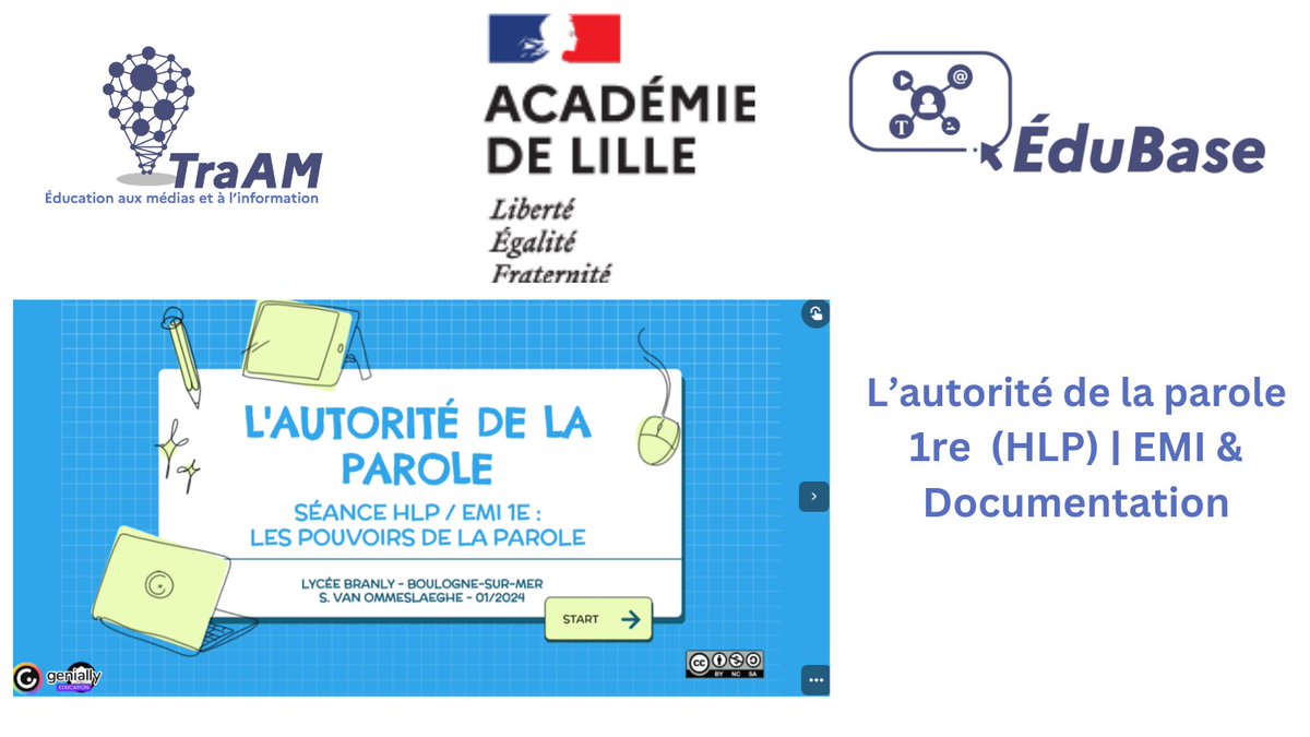 éduscol EMI (@eduscol_emi) on Twitter photo #TraAM #EMI 2024 | <a href="/AcLille/">Académie de Lille</a>
Évaluer l'information à l'ère du numérique artificiel #édubase #EMI #Documentation
L'autorité de la parole
✅Evaluer la fiabilité d'une d'information scientifique
✅De la subjectivité ou l'objectivité d'un discours
edubase.eduscol.education.fr/fiche/22549 #TraAM #EMI 2024 | <a href="/AcLille/">Académie de Lille</a>
Évaluer l'information à l'ère du numérique artificiel #édubase #EMI #Documentation
L'autorité de la parole
✅Evaluer la fiabilité d'une d'information scientifique
✅De la subjectivité ou l'objectivité d'un discours
edubase.eduscol.education.fr/fiche/22549