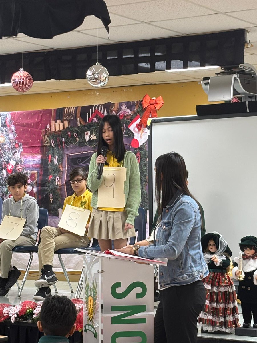 GloriaFloydES's tweet photo. Huge congratulations to Michelle, our spelling bee champion, and to Maison for an impressive second place finish! ๐โจ What word do you think wouldโve stumped you in this yearโs competition? Let us know in the comments! #SpellingBee #Champion #HardWorkPaysOff #WordMaster https://t.co/jKEfEtVpej