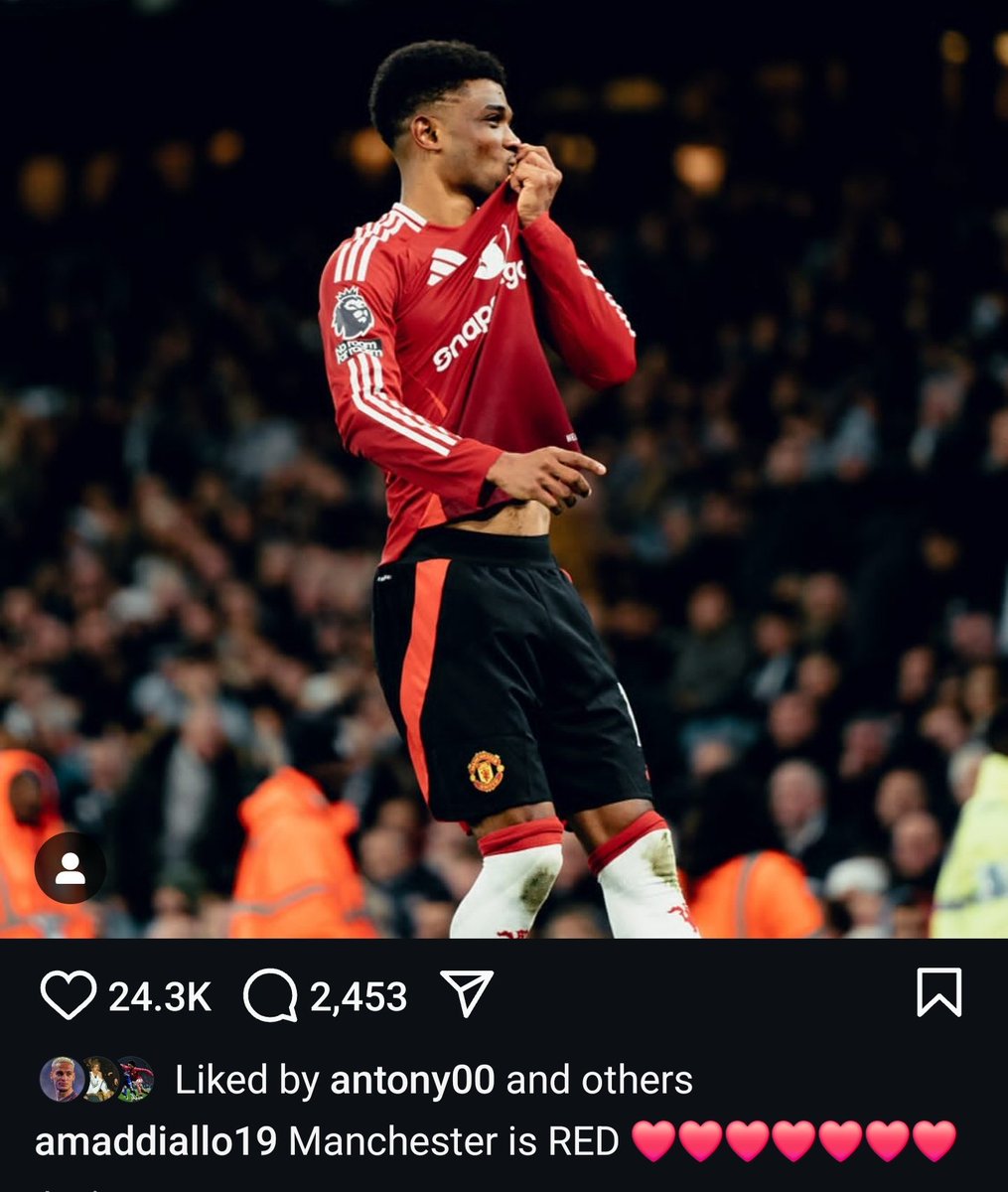 UtdFaithfuls's tweet image. Amad on Instagram ❤️