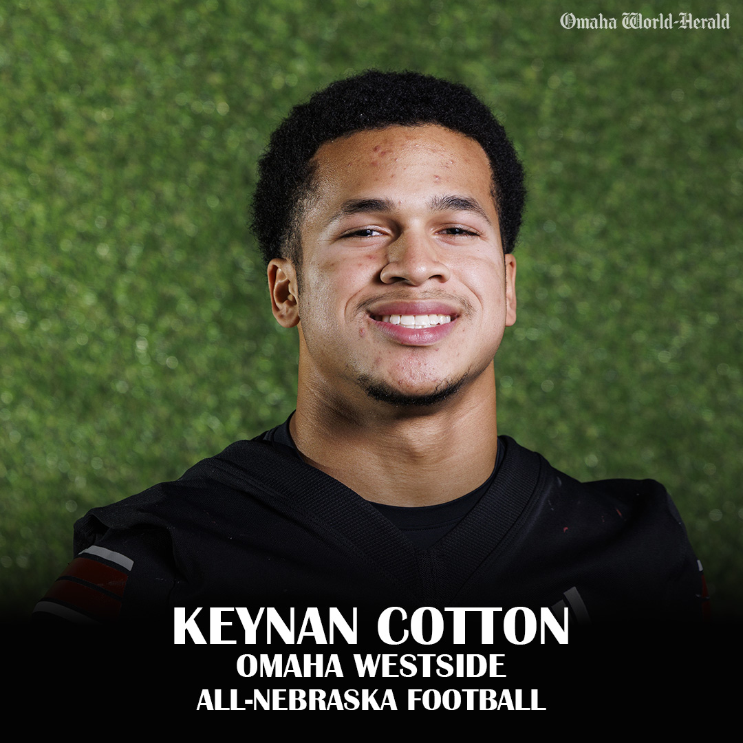 Congrats to <a href="/WHS_WarriorFB/">Omaha Westside Warrior Football</a>'s <a href="/keynancotton/">keynan cotton</a> for being selected to the 2024 All-Nebraska football team!

#nebpreps

Meet the team: omaha.com/sports/high-sc…
