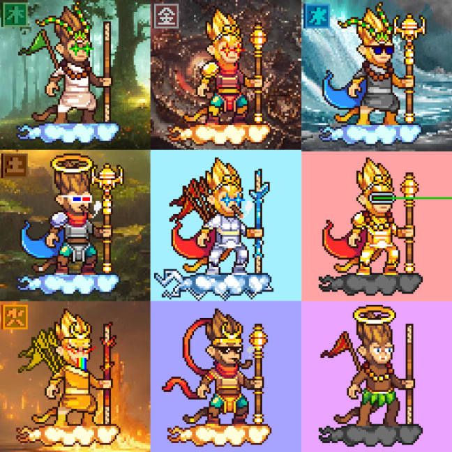HyperMonkeyKing's tweet photo. 👨‍🎨 We’d love your feedback on our NFT collection artwork! 🐒

Your thoughts and suggestions are really important to us as we continue to develop and refine the project. If you have any comments or ideas on the designs, please share them here! 💬✨

Let’s work together🚀🍌 https://t.co/T7cIG67SL1