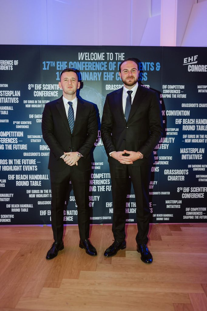 THF Başkanı Mesut Çebi ve Uluslararası İlişkilerden Sorumlu Yönetim Kurulu Üyesi İsmet Yiğit Şenocak, Viyana’da gerçekleştirilen 17. Başkanlar Kongresi ve 16. EHF Olağanüstü Genel Kurulu’na katıldı.

8-13 Temmuz 2025 tarihlerinde yapılacak EHF Plaj Hentbolu Şampiyonası EURO 2025