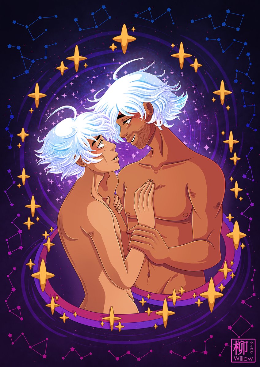 Willow_San's tweet photo. Space husbandos, shining together in the cosmos 🌠🌠🌠

#jayvik #jaycexviktor #jaycetalis #viktorarcane #arcane #arcanefanart #arcanefanarts #arcaneseason2 #arcanes2 #yaoiinspace✨ https://t.co/j6y9ZMFEYE