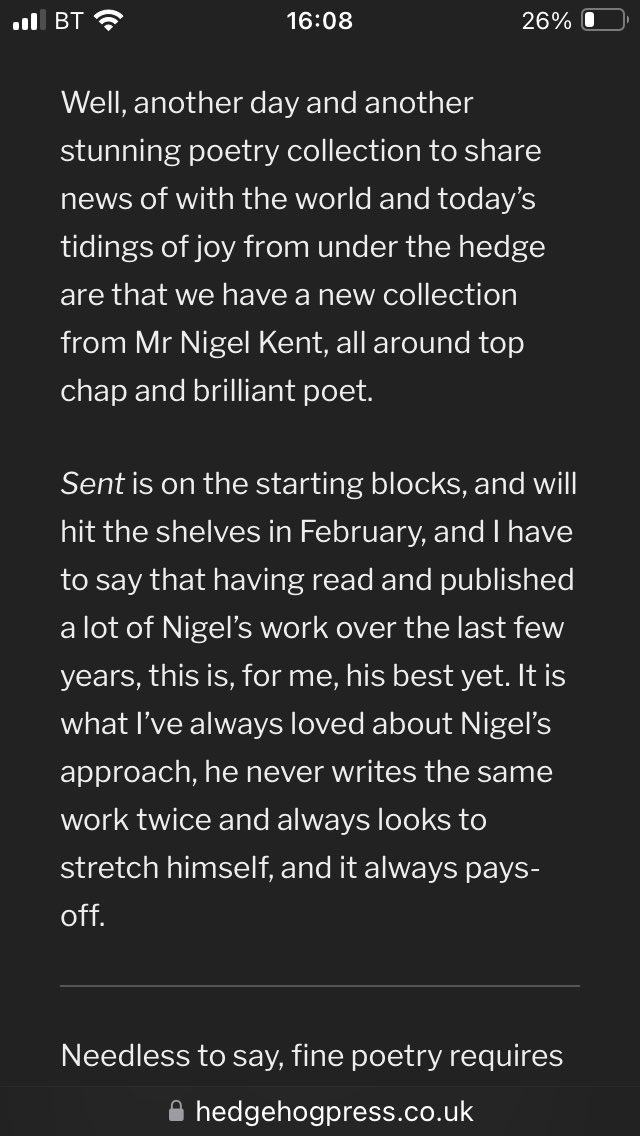 kent_nj's tweet image. Details of how to buy a copy and of launch coming soon on my website.