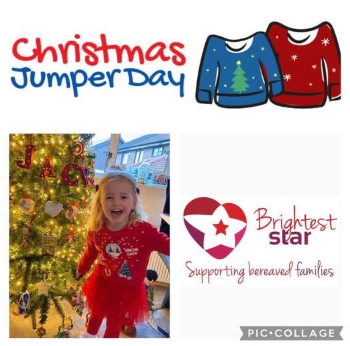 On Wednesday 18th December it is our Christmas Jumper Day. We are raising money for the Brightest Star Charity 💙🌟 Suggested donation 50p 💙