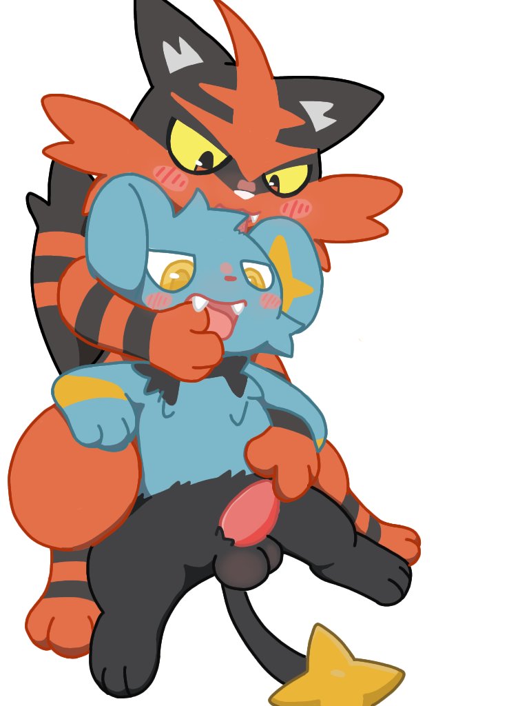 RazuNeku's tweet photo. Just two cat pokemon enjoying each other.
Shinx X Torracat

#nsfw #furry https://t.co/4WeIo3RHbW