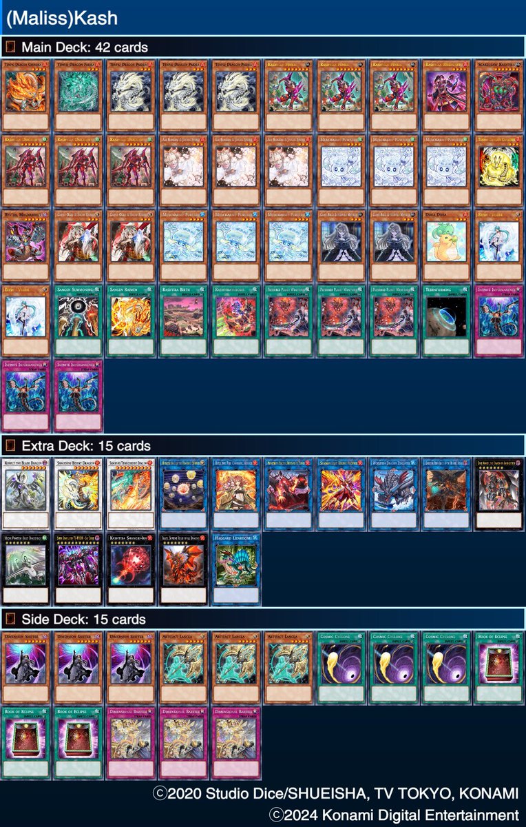 timroterackete's tweet image. German Open Results:

Went 8-2 with this bullshit. Got 23rd.
Losses were really only to not drawing engine. 
Blind 2nd Game 1. Choose 1st Game 2/3.
This Deck is honestly super fun. Shang with Fieldspell up is the goat. 
Dbarrier against you is a „dont care“ angle with this deck.