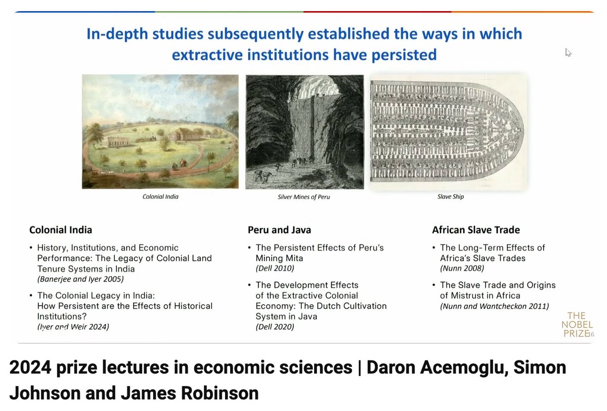 ColesonWeir's tweet image. Excited to see Lakshmi and my work cited in Simon Johnson’s Nobel Lecture this past week!
Link to clip of Johnson's lecture: youtube.com/clip/Ugkxu2-Dd…