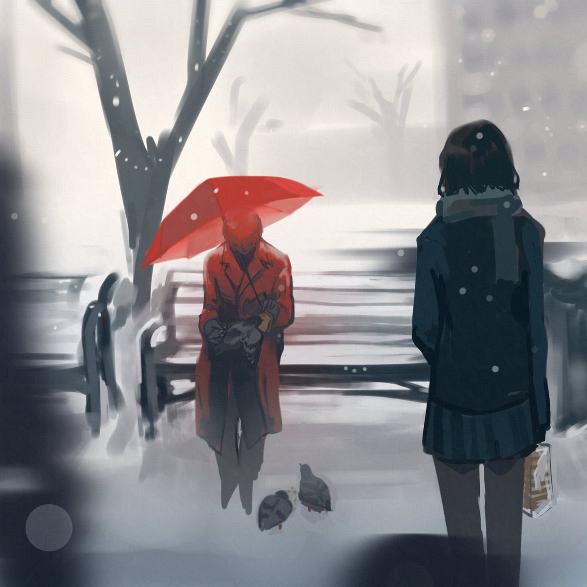 your_looked's tweet photo. Nothing is better than feeding pigeons on a winter day
#文字化化 #Homicipher #mrscarletella https://t.co/9jXNfj3jUs