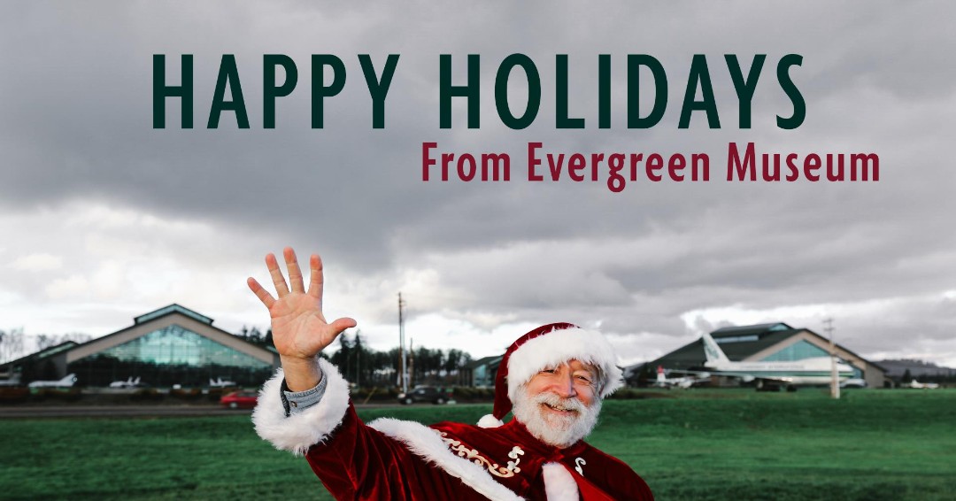 NORAMaerospace's tweet photo. Don't worry if you missed Santa's arrival by Helo on Dec. 14th. He will be here to see you and the kids every evening from 5:00 to 7:30. And, if you want to the thrill of watching him fly-in, he will be flying in again on December 21st
#flyprecision #evergreenmuseum #santaclause https://t.co/1oc26WaNqy