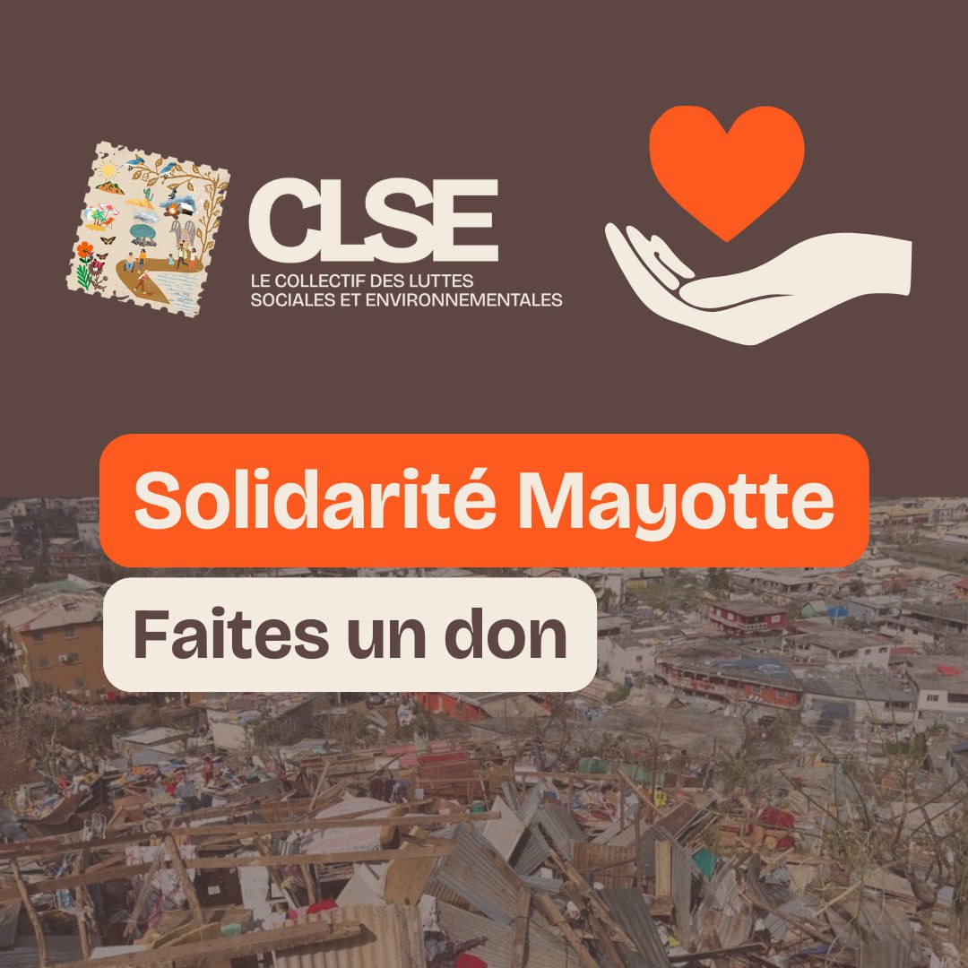 Le #CycloneChido a détruit des écoles et autres bâtiments publics. Les habitations les plus fragiles sont ravagées. Nous lançons une cagnotte en solidarité aux mahorais et mahoraises.

clse.fr/solidarite-may…
