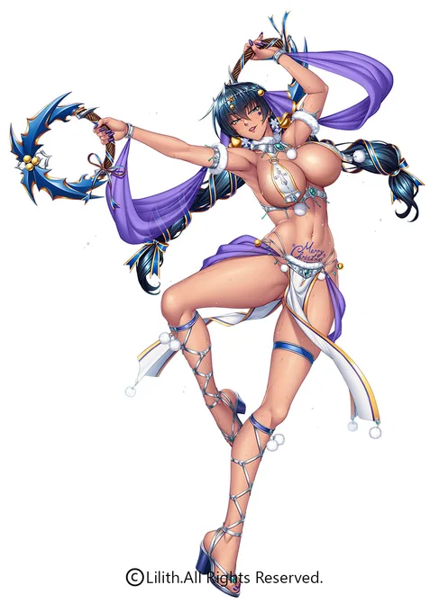 【対魔忍RPGX】12/16 16:00より期間限定ガチャ!Happy Xmas Timanin!!新イベントに合わせて新たな臥者が期間限定追加。SRキャラはカガミ先生謹製、井河アサギ第8弾!!「魅せてあげるわ。ひらりはらり、揺れて翻る、雪華に煌めく艶舞のイルミネーション。メリークリスマス」#対魔忍RPG 