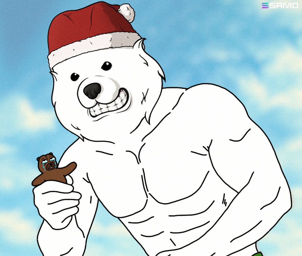 samoyedcoin's tweet photo. 420 likes and i eat this mfer in one bite. https://t.co/5asW3oCVQU
