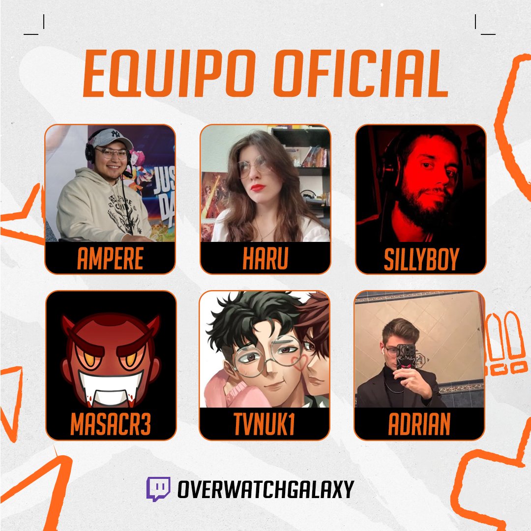 overwatchgalaxy's tweet photo. 👥 Nuestro equipo de producción del Torneo de Overwatch 2:

🎙️ Caster: @AmpereCastea @LadyHaruTV
📊 Analista: @SpanishSillyBoy
🎬 Streamer: @MaSaCr3_
🕹️ Observer: @fvm4d0r
💌 Realizador: @AdrianRuizSax

¡Muchas gracias a todos! 🧡 https://t.co/WwB3am5KFu