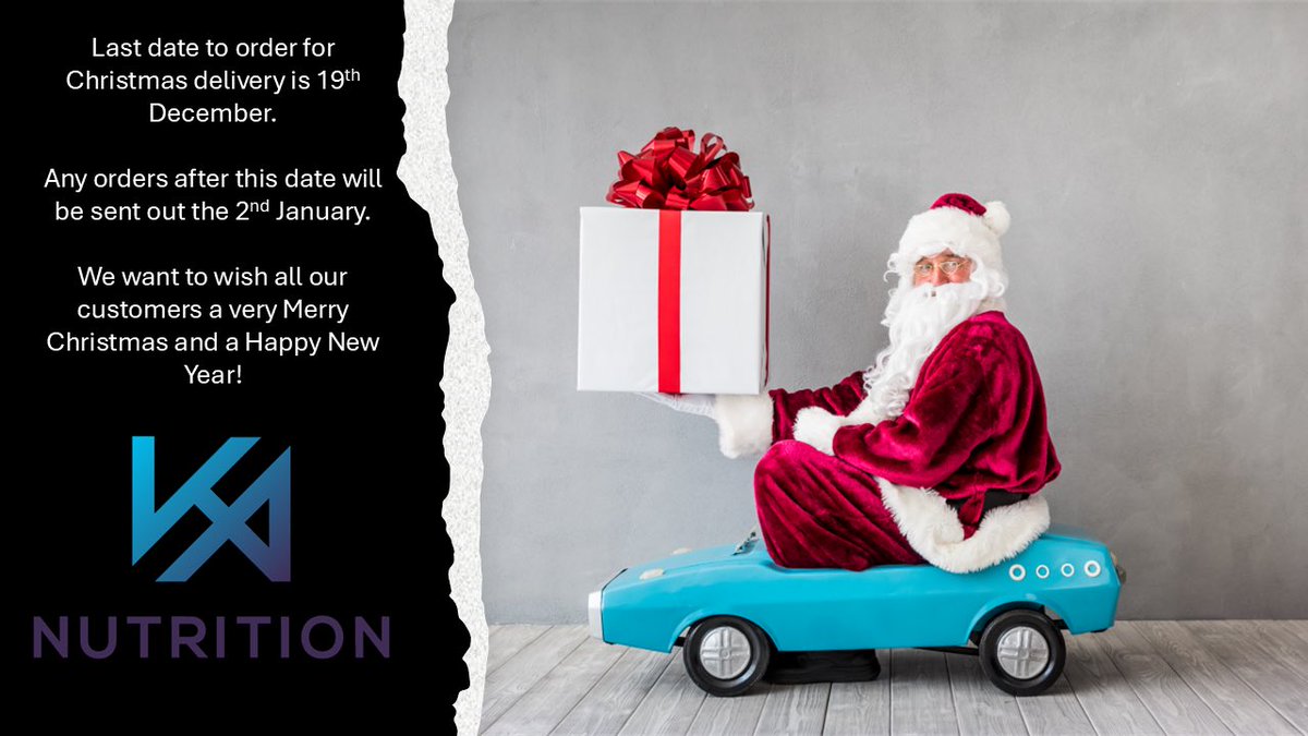 KA_Nutrition's tweet photo. Last order date for Christmas! #kanutritionltd #musclemasters #christmasdeliveries #whey #proteinpoweder #creatine #glutamine #gymlife #merrychristmas 
https://t.co/mIsmHGThTU https://t.co/xqePkbf4ZM