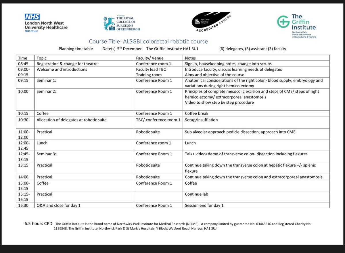 Anthony Thaventhiran (@anthony_thav) on Twitter photo Great 2 days learning about #robotic #colorectal #surgery. Perfect for senior trainees. Thankyou <a href="/nader_nkfrancis/">Nader Francis</a> <a href="/CRSelvasekar/">CR Selvasekar</a> <a href="/JimkhanMD/">Jim Khan</a> <a href="/TheGriffinInst/">The Griffin Institute</a> <a href="/StMarksHospital/">St Mark's Hospital</a> <a href="/RCSnews/">The Royal College of Surgeons of England</a> <a href="/RCSEd/">The Royal College of Surgeons of Edinburgh</a> <a href="/ALSGBandI/">ALSGBandI</a> Great 2 days learning about #robotic #colorectal #surgery. Perfect for senior trainees. Thankyou <a href="/nader_nkfrancis/">Nader Francis</a> <a href="/CRSelvasekar/">CR Selvasekar</a> <a href="/JimkhanMD/">Jim Khan</a> <a href="/TheGriffinInst/">The Griffin Institute</a> <a href="/StMarksHospital/">St Mark's Hospital</a> <a href="/RCSnews/">The Royal College of Surgeons of England</a> <a href="/RCSEd/">The Royal College of Surgeons of Edinburgh</a> <a href="/ALSGBandI/">ALSGBandI</a>
