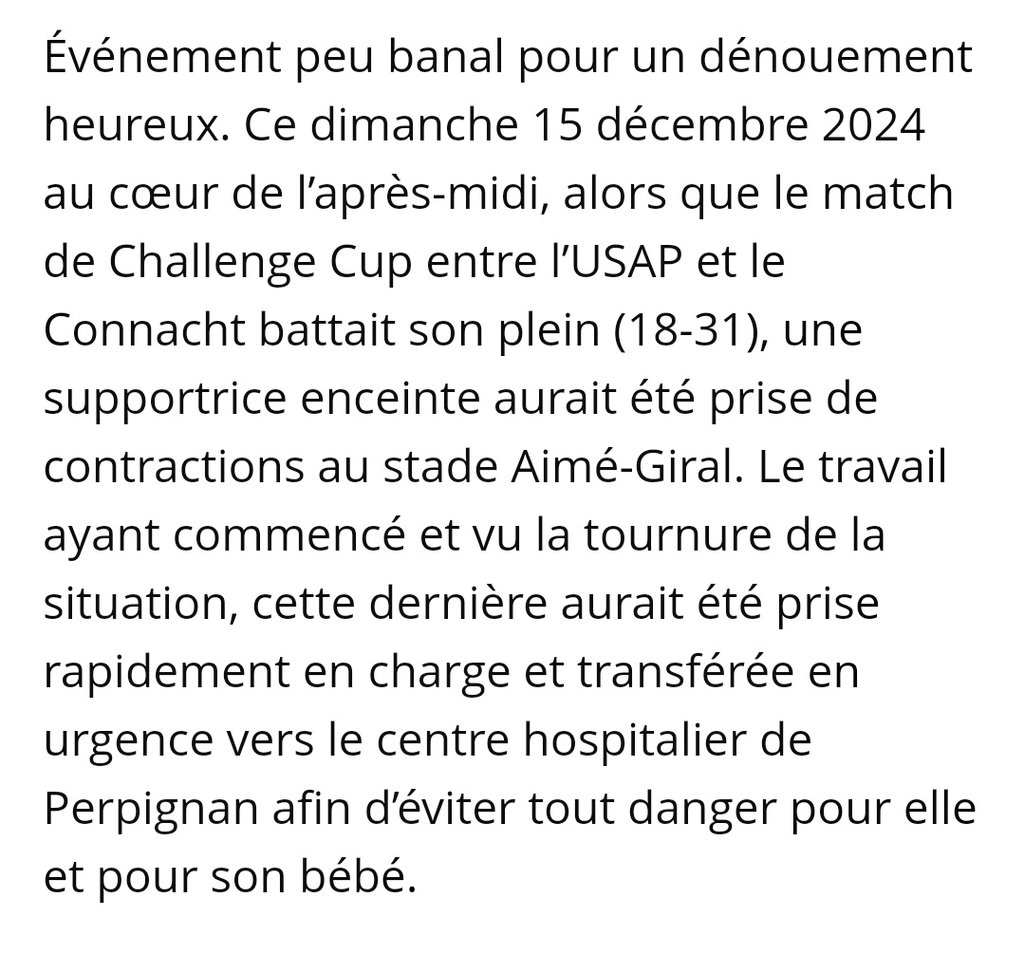 ValenzPat66's tweet photo. @usap_officiel Dommage ,enfin ,y'a quand même eu une bonne Nouvelle, Félicitations au Parents..🤰👶🍼😆 💛❤️💛❤️ Entrer gratuite à Vie pour le Nin ou la Nine ? 🤣 @TamonMarc @imanolHARI 😊 #USAPvCON https://t.co/q5VKMFKoIB
