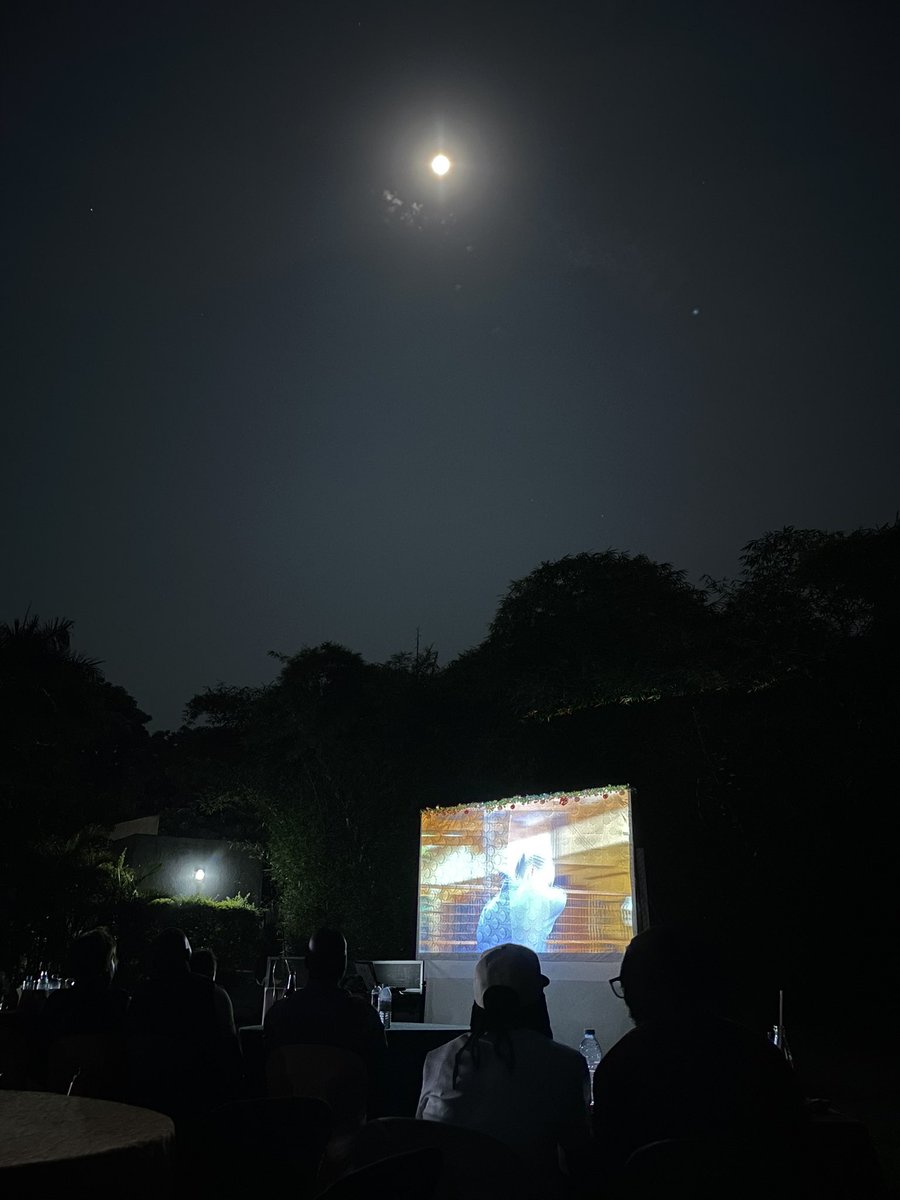 IamJaiksana's tweet photo. Watching a screening of @Sharon_Aziku’s trash woman movie in the backdrop of the moonlight… It doesn’t get better than this. @YoBoyKen_Ug @Ycm_chippa #Uganda https://t.co/kP6dAwBjV5