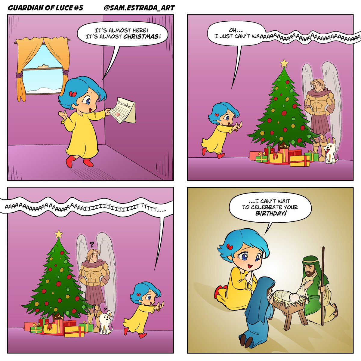 prostradacomics's tweet photo. Blessed Third Sunday of #Advent

#GaudeteSunday 
#LuceComic #Luce #Christmas #jubilee2025 https://t.co/L6hhuYIg7H