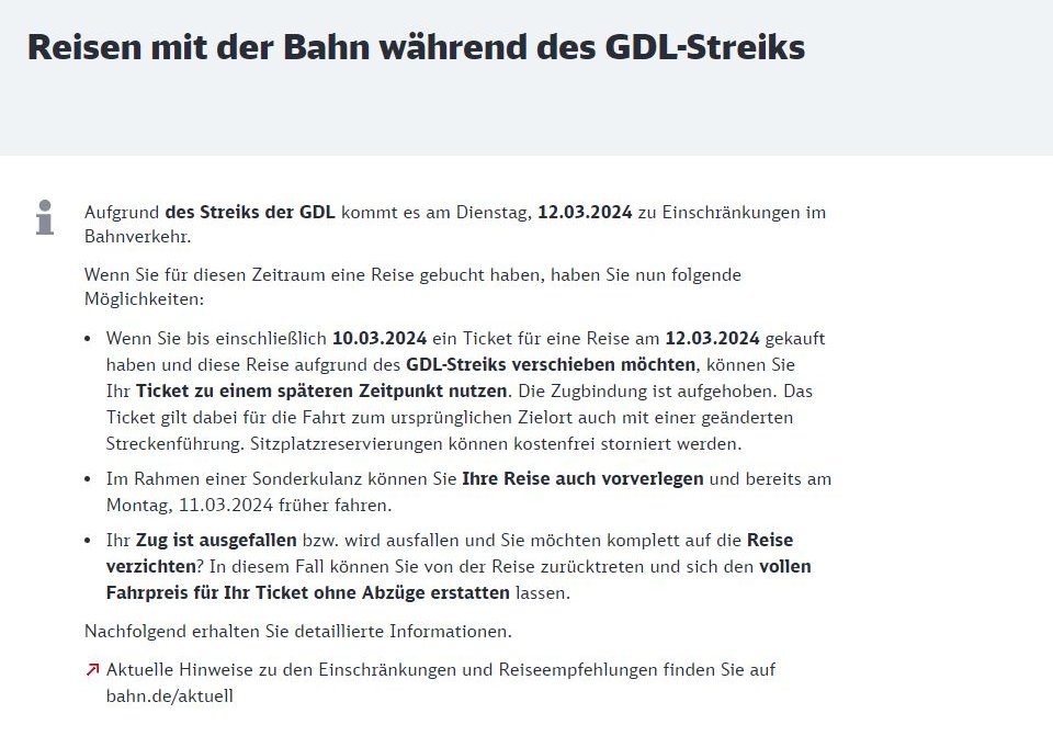 Lyonfoxx's tweet photo. @DB_Bahn Ich habe noch ein Super-Sparpreis, wo der erste ICE aufgrund des GDL Streiks am 12.03. ausgefallen ist. Kann ich das Ticket jetzt über die Weihnachtstage nutzen? Soll ich es umschreiben im Reisezentrum? https://t.co/VWpKeig16t