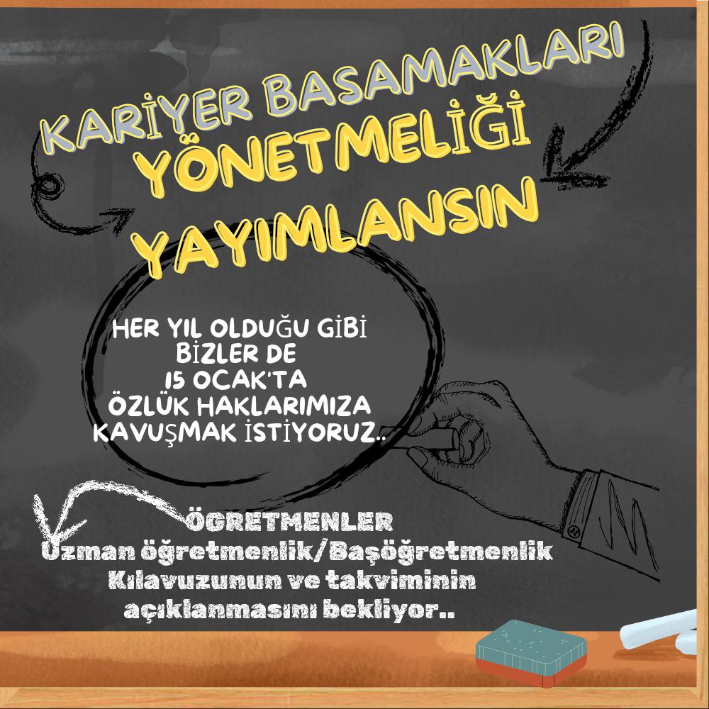 omk_surec_bilgi's tweet photo. @Yusuf__Tekin Kariyer Basamakları yönetmeliği ve kılavuzunu bekliyoruz. https://t.co/YD0QqUr6Sl