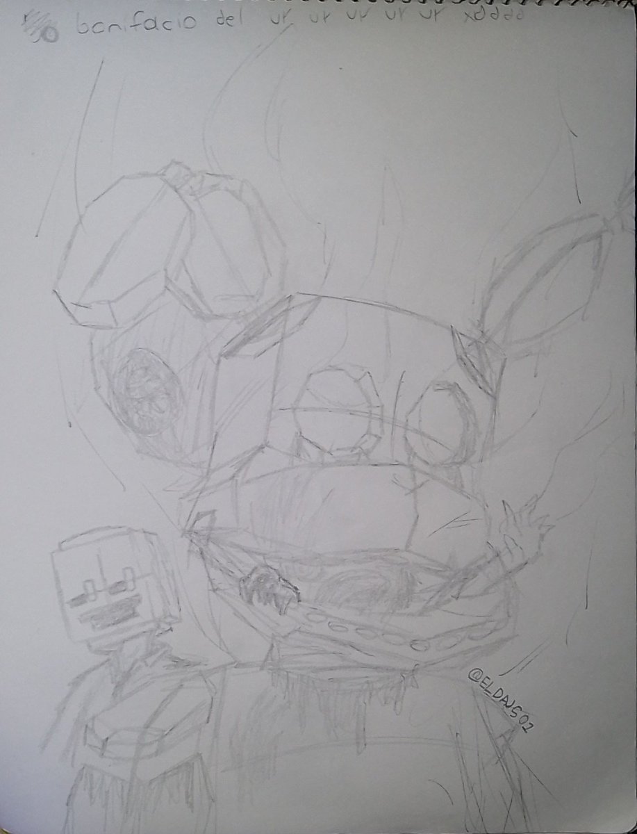 ElDAJ501's tweet photo. El Bonifacio :00000
Ya me dió flojera terminarlo xdd
#fnad #traditionalart #fnaffanart #art #conceptart #doodleart https://t.co/WUUeGC6WJh