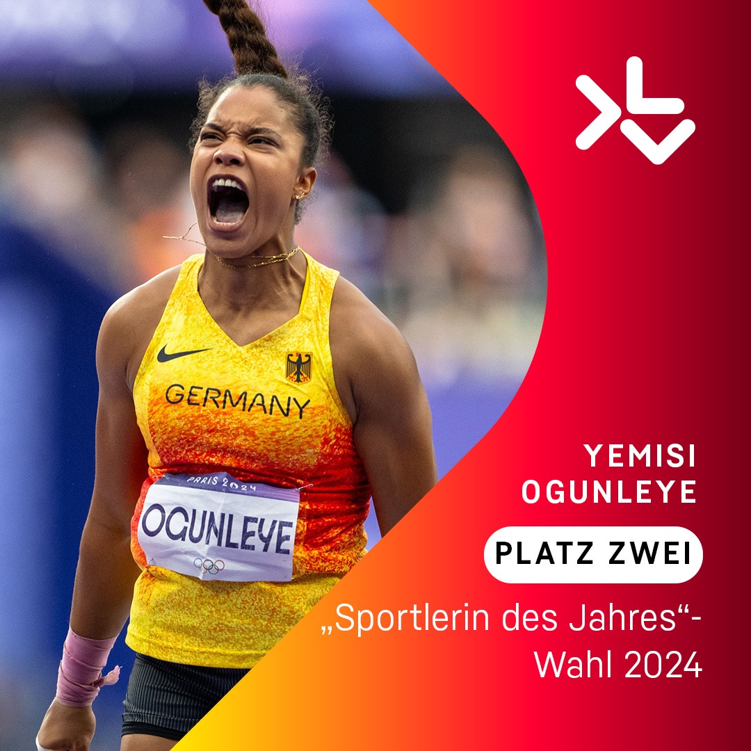 Große Anerkennung für eine großartige Botschafterin unserer Sportart 🏆 
Wir gratulieren Kugelstoß-Olympiasiegerin Yemisi Ogunleye zum zweiten Platz bei der Wahl zur "Sportlerin des Jahres" 2024!
_____
📸 Beautiful Sports