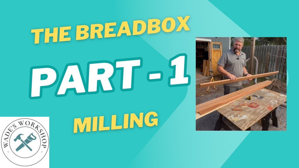 WadesWorkshop's tweet photo. Today I attempted milling wood for a bread box I am making for my wife.  I think it turned out pretty good for the first time. 

The Breadbox Part 1 - Milling
https://t.co/2UCasGjvEe https://t.co/92KOt6OvKT