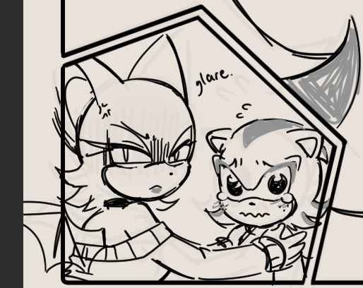 this is the meanest i ever drew rouge. 