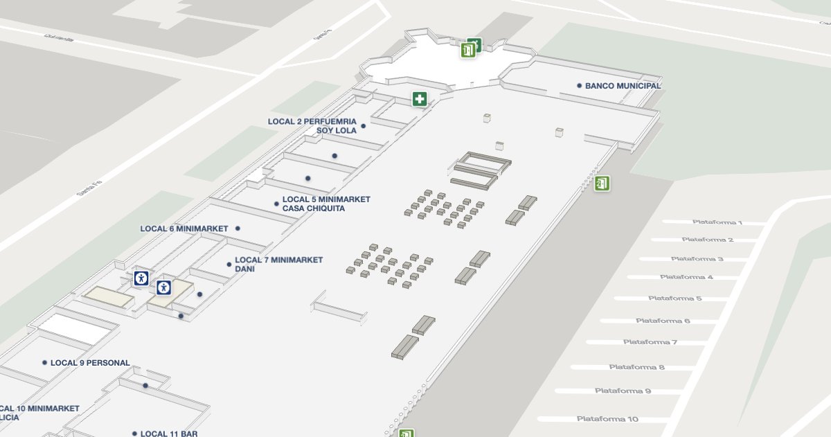 mappedin's tweet photo. πΆ On the fourth day of mapping, a driver shared with me... a station map for my journey! π
Enhance the overall travel experience with maps for every passenger passing through.
View this bus terminal map in Argentina: https://t.co/y24MkBwrxr
#12DaysofMaps https://t.co/PYQC1xUpYP