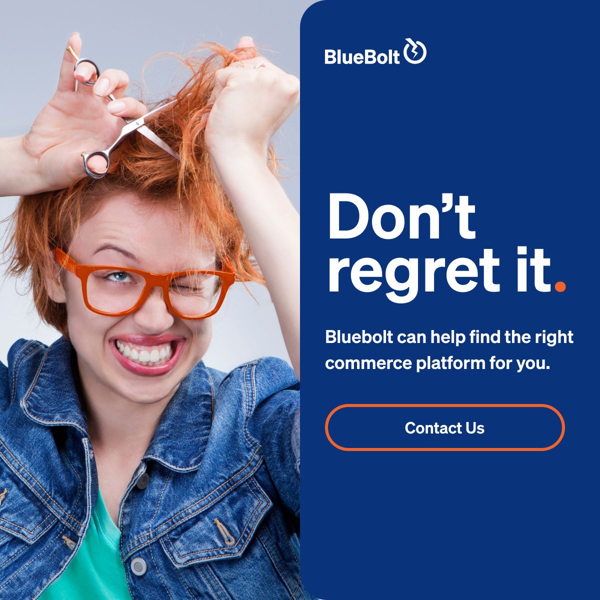 Don't Regret It!  
BlueBolt can help you find the right ecommerce platform.  #ecommercesolutions
