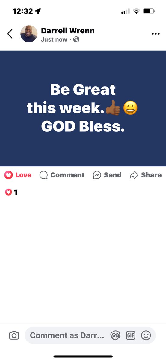 darrellwrenn's tweet photo. Be Confident.👍🏾😀
#GODBless https://t.co/HABD2gLw7Y