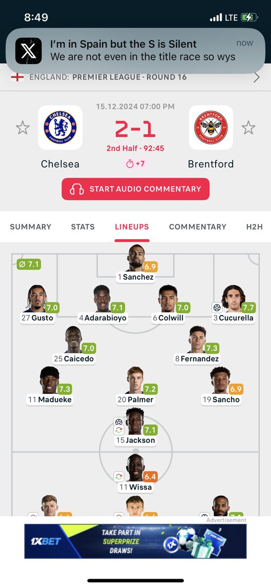 Benzo_Trendz's tweet photo. Naa Chelsea dey form https://t.co/myVDU9PY7n