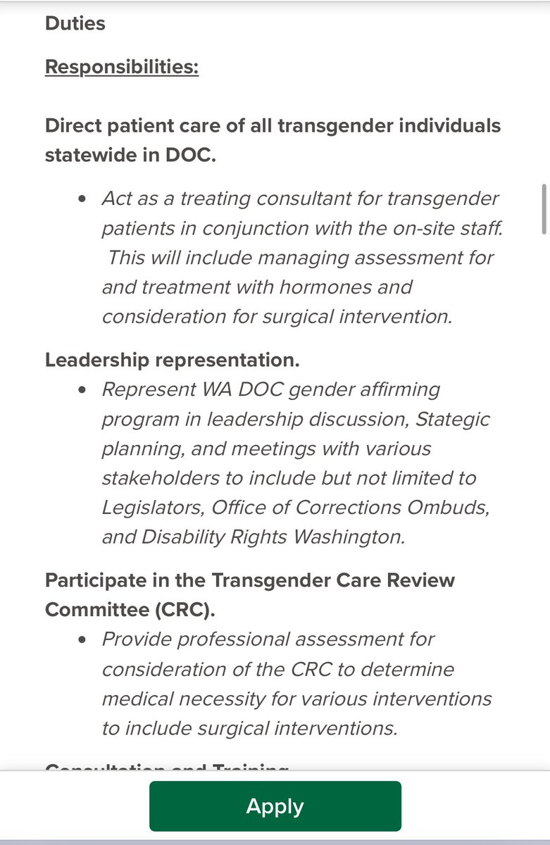BrandiKruse's tweet photo. Democrats in Washington state claim they have no choice but to raise your taxes because we’re facing a massive budget deficit. Meanwhile, the state just posted a job opening for a “Gender Affirming Medical Specialist” to provide care to transgender prison inmates. It pays up to $267,000 a year.