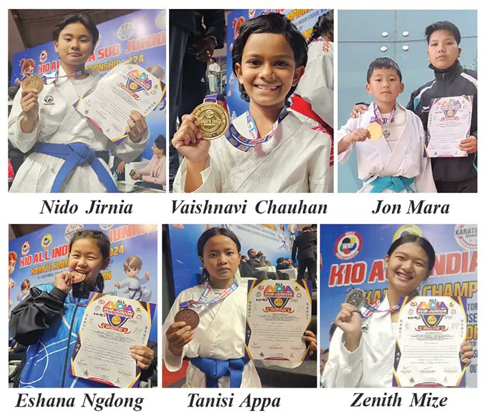arunachaltimes_'s tweet photo. (#APAKA #karatekas win 6 medals on final day of KIO All India Sub-Junior #NationalKarateChampionship)
The Arunachal Times - https://t.co/u8mkJjaEQ4 https://t.co/lQ61B55Efm