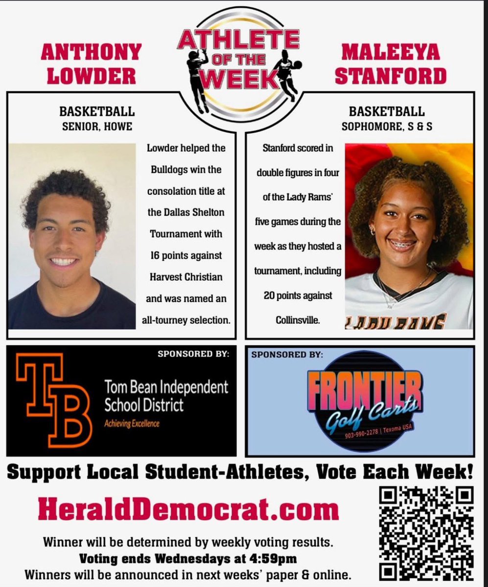 Congrats to <a href="/AnthonyLowder28/">Anthony Lowder</a> for being the <a href="/heralddemocrat/">heralddemocrat</a> Athlete of the Week!