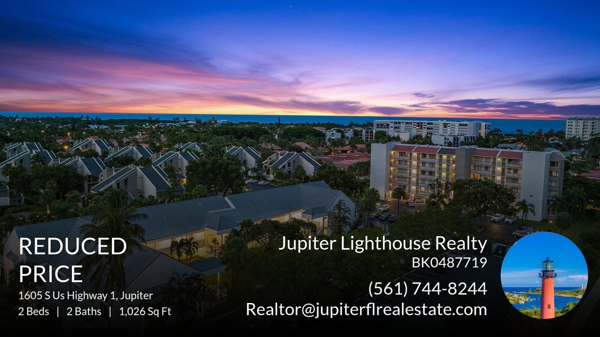 JupiterFLRealty's tweet photo. 💥 Just Reduced 💥 This home recently reduced won't last long so don't wait to set up a showing! Contact the Jupiter Lighthouse Team for more information at 📱(561) 744-8244!

Leshia Probandt Johnson https://t.co/nXiPniOgpj https://t.co/Dgethkpdbk